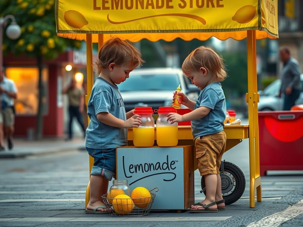 Toddlers Masterpiece: Lemonade Stand Street Scene