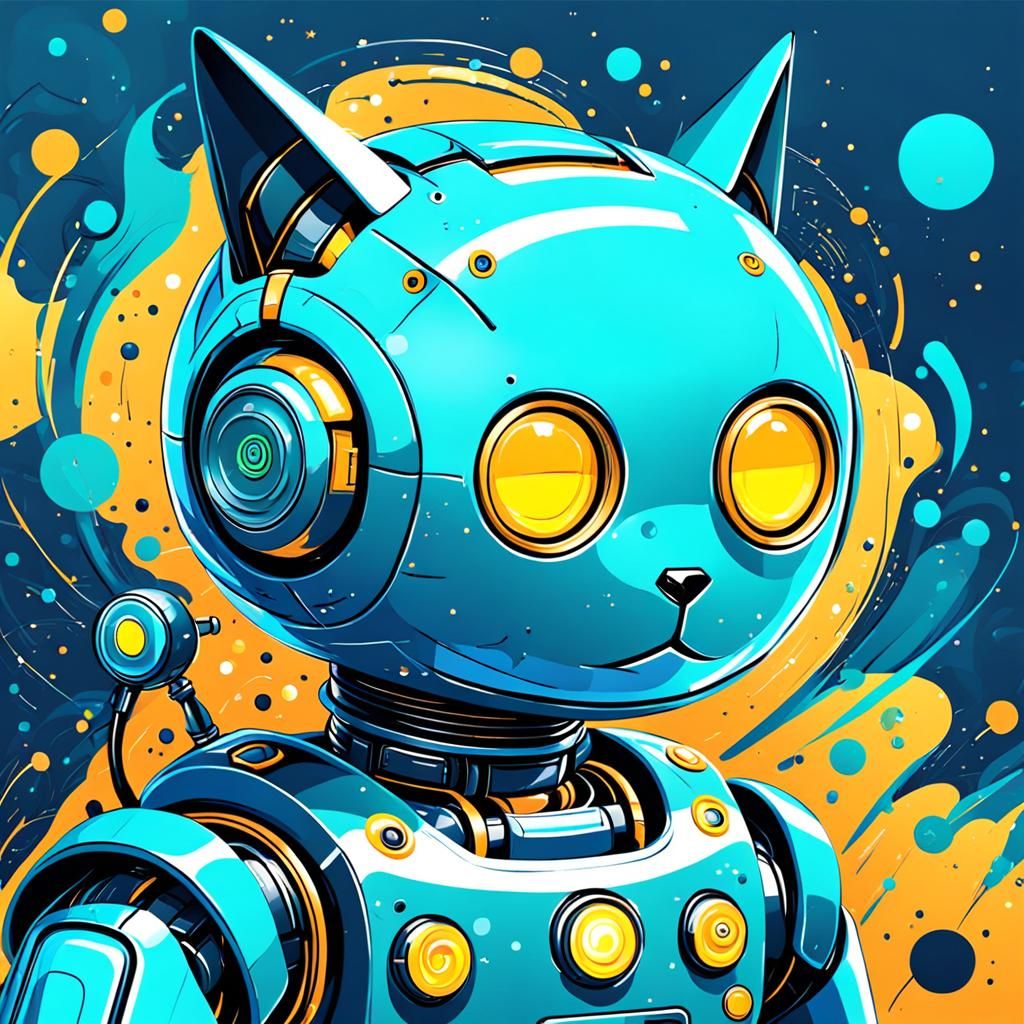 Abstract Chat Bot with Complementary Colors
