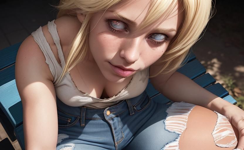 Southern Belle Enjoying Sunlight: Realistic Portrait