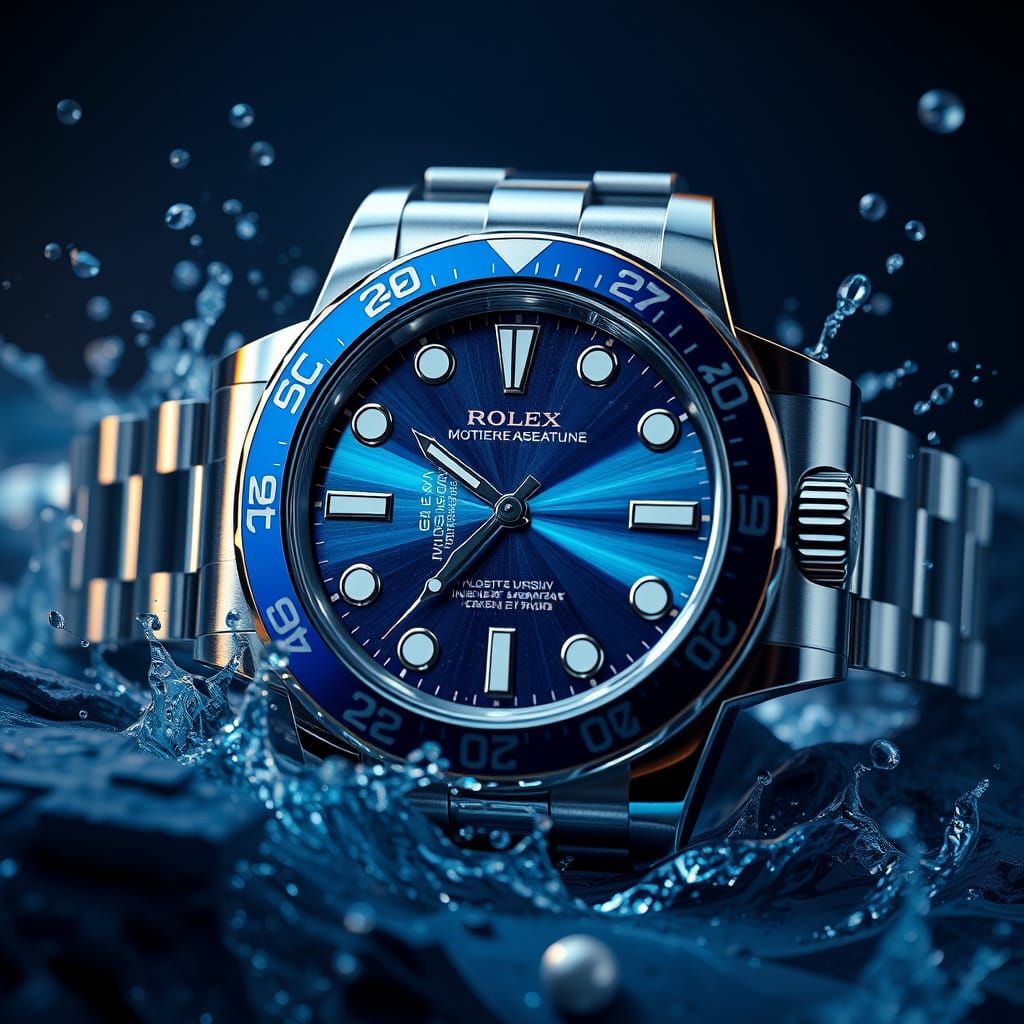 Ethereal Rolex Timepiece in Luminous Hues