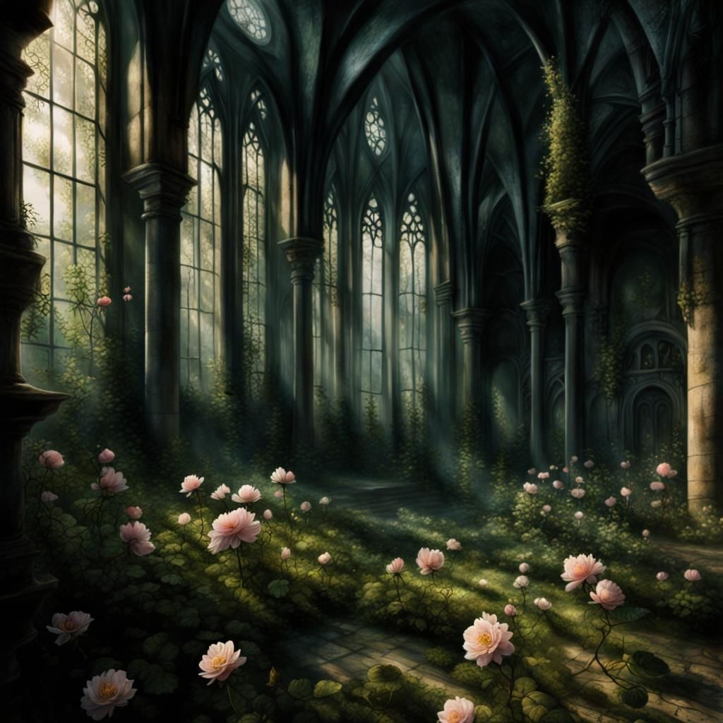Abandoned Elven Temple Fantasyscape
