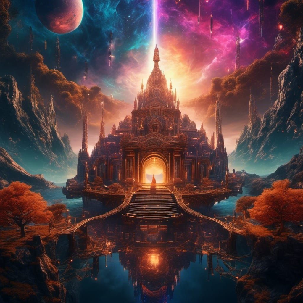 Meditative Figure in Detailed Matte Painting