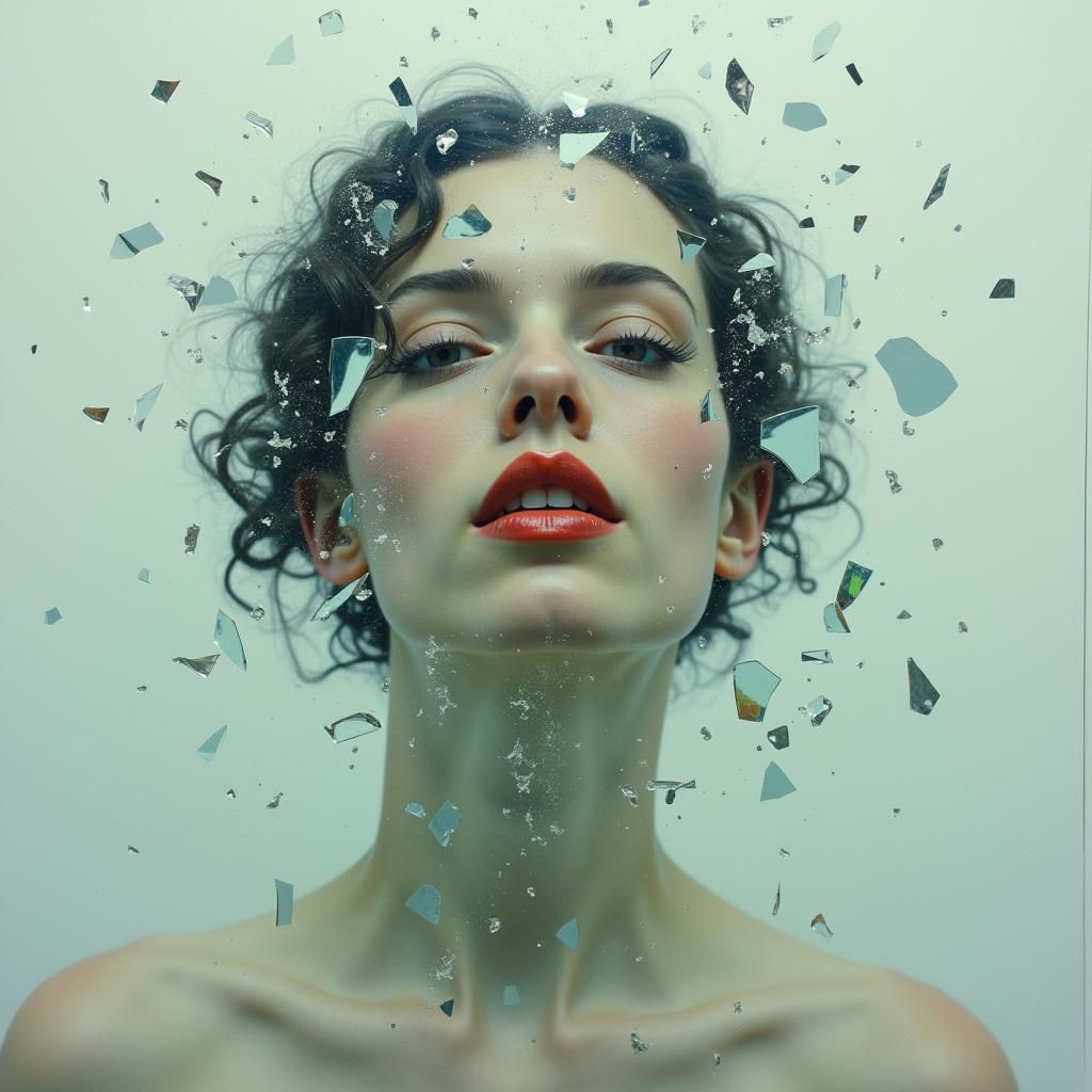 Shattered Mirror Reflects a Fragmented Soul