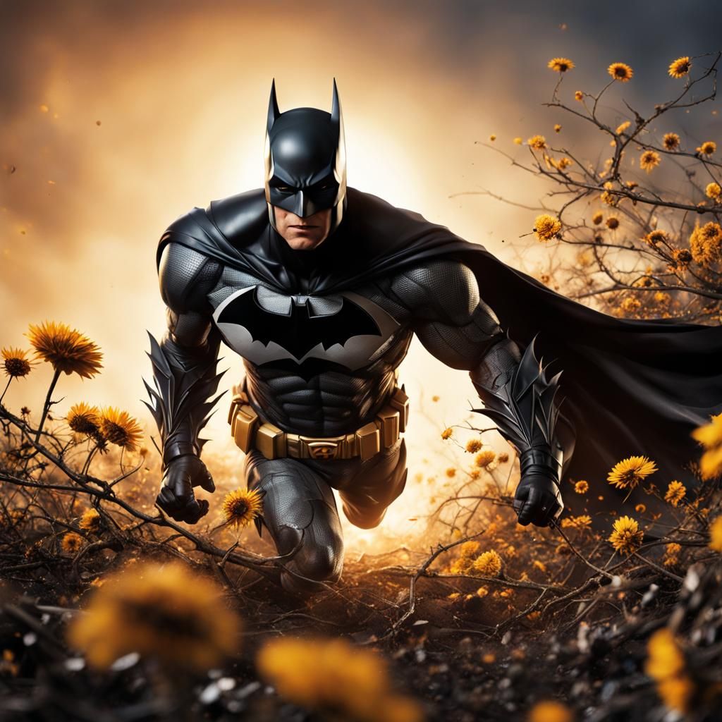 Batman Leaps Toward Camera in Ultra-Realistic Photo