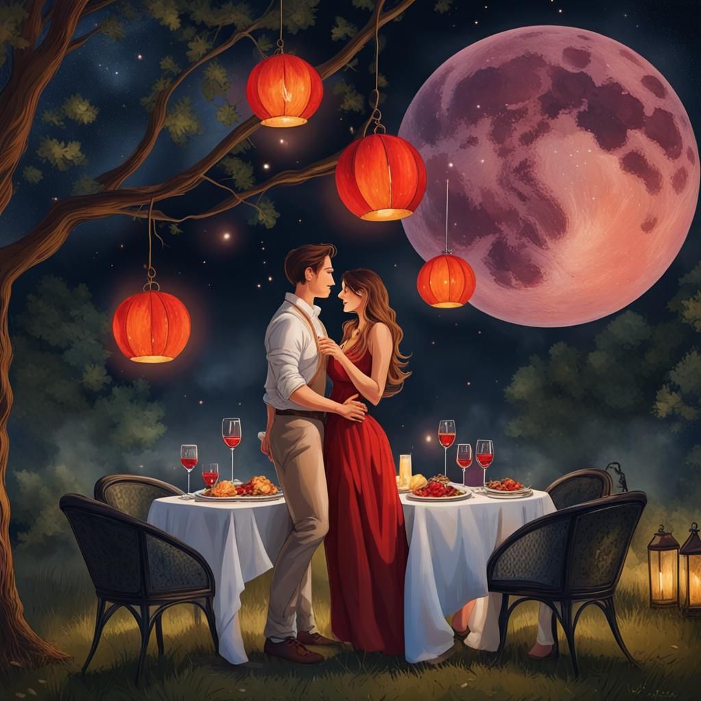 Romantic Candlelight Dinner Under the Stars