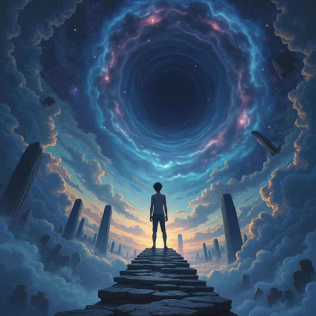 Surreal Future Vortex in Cosmic Sky