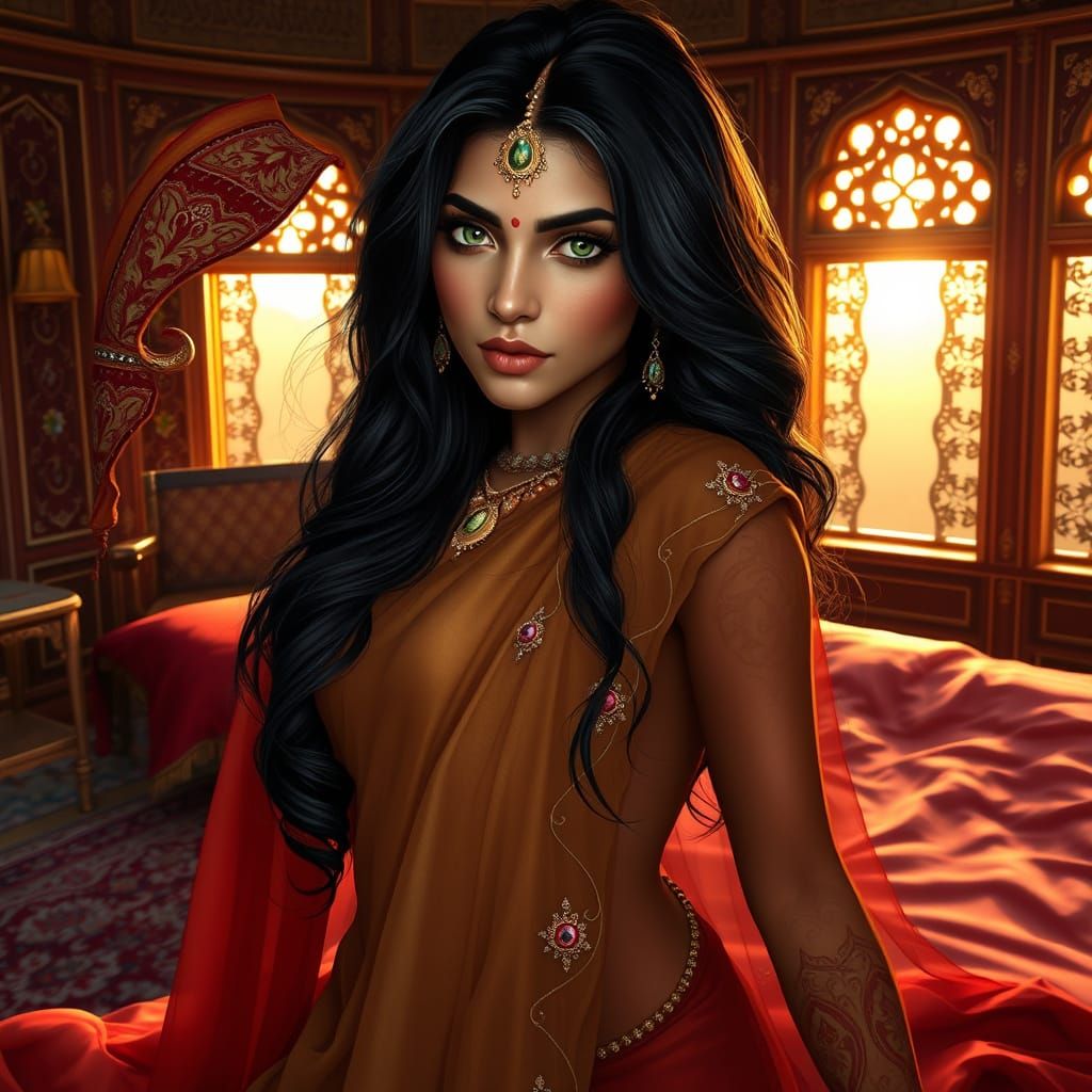 Mughal Beauty Awakens in Golden Light