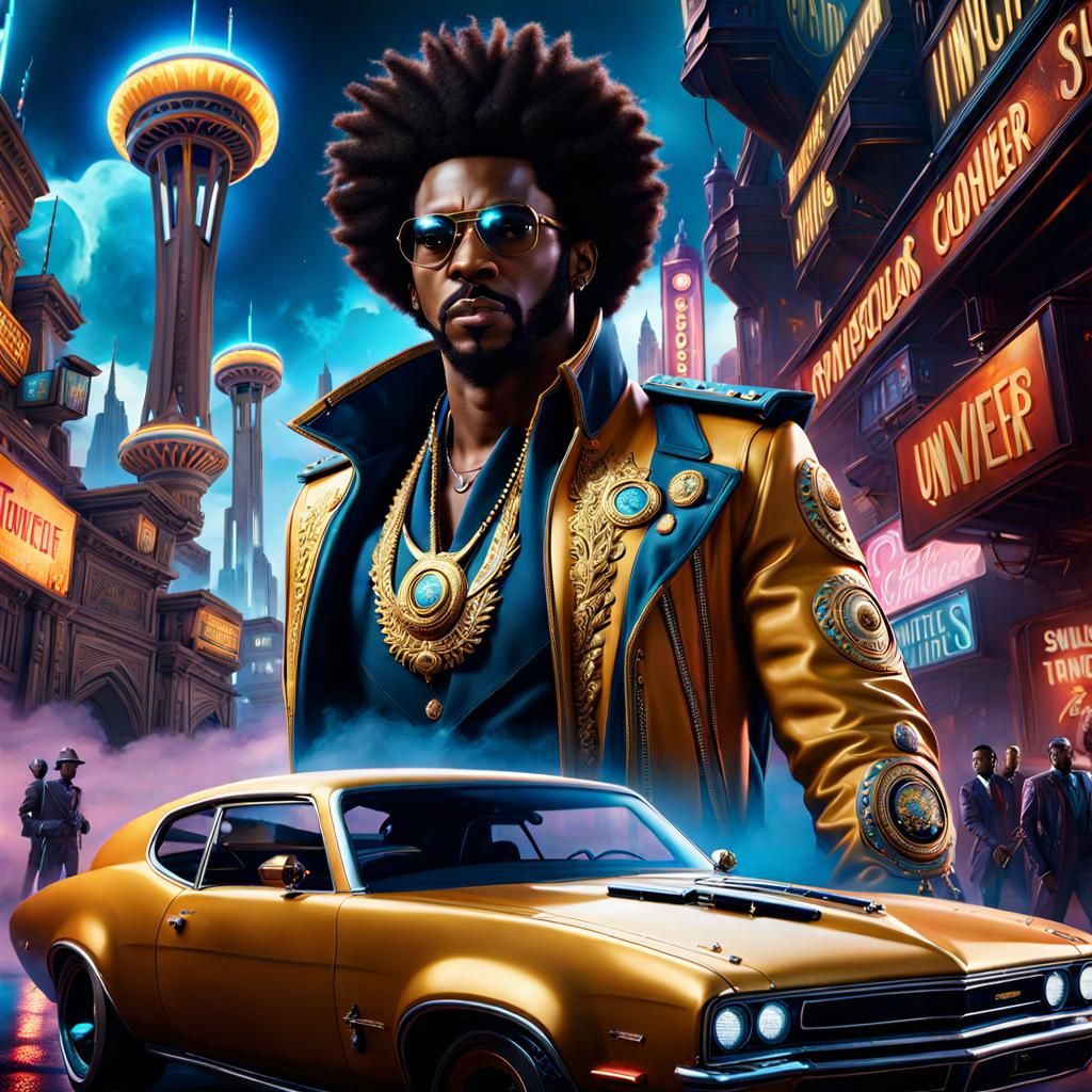 Undercover Brother: Detailed Matte Painting in 8k