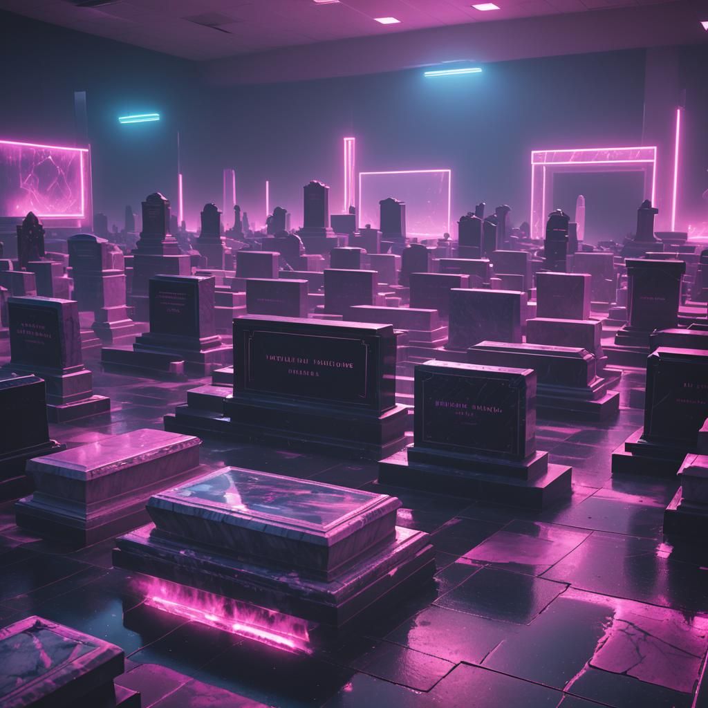 Synthwave Funeral Prank at Walmart in Neon Retro Style
