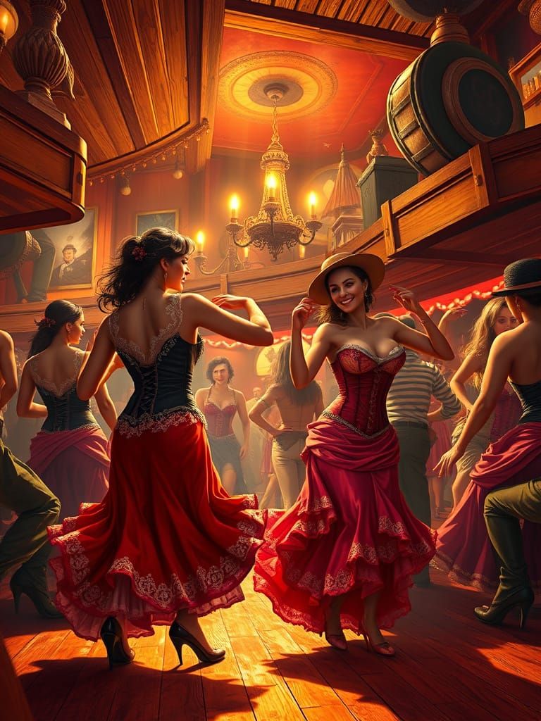 Wild West Cabaret in Vibrant 1800's Americana Style