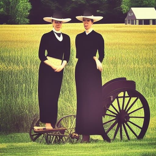 Amish Paradise: Detailed Matte Painting in 8K