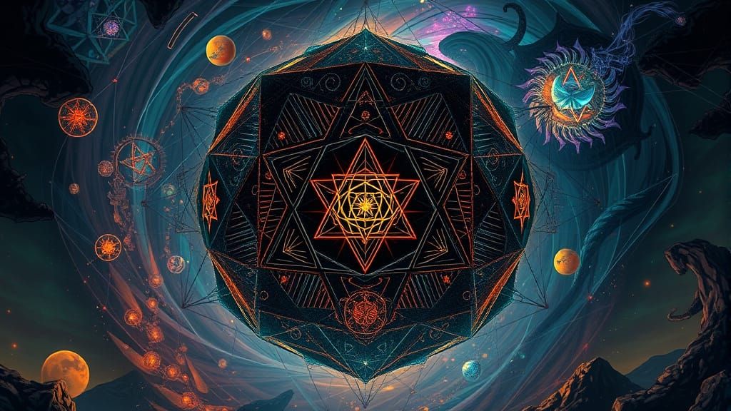 Ethereal Polyhedra Structures with Mystical Energies