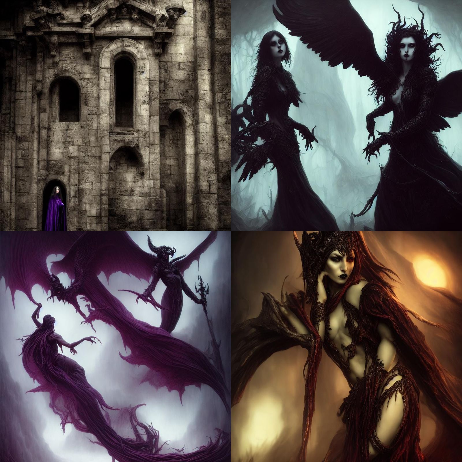 Demon of Death: Nymera, a Fantasy Concept Art