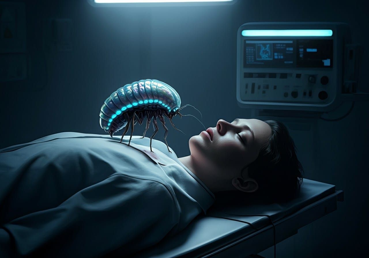 Parasite Emergence: A Biomechanical Sci-Fi Nightmare
