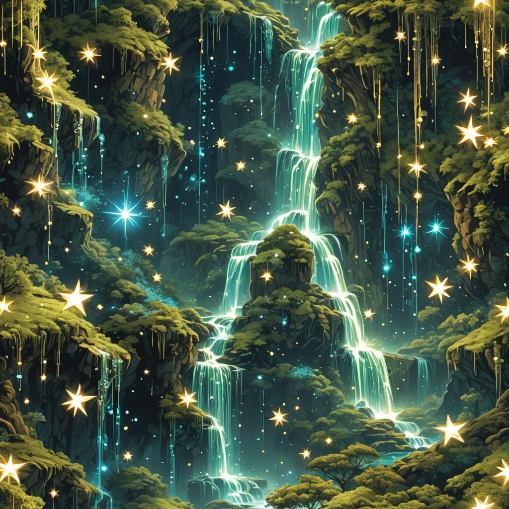 Bioluminescent Fractals and Binary Code Dreamscape