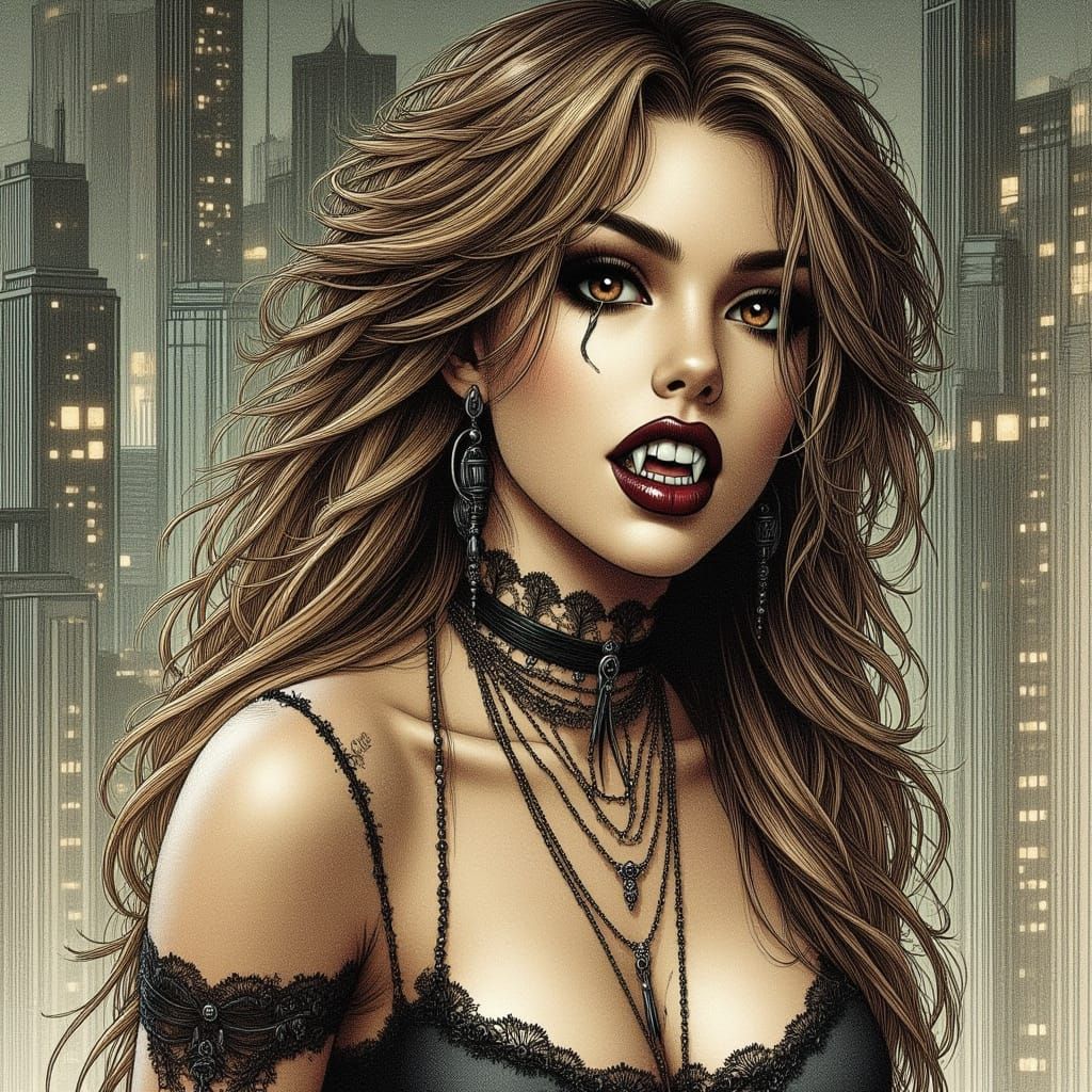 Gothic Vampires in the Style of Art Masters