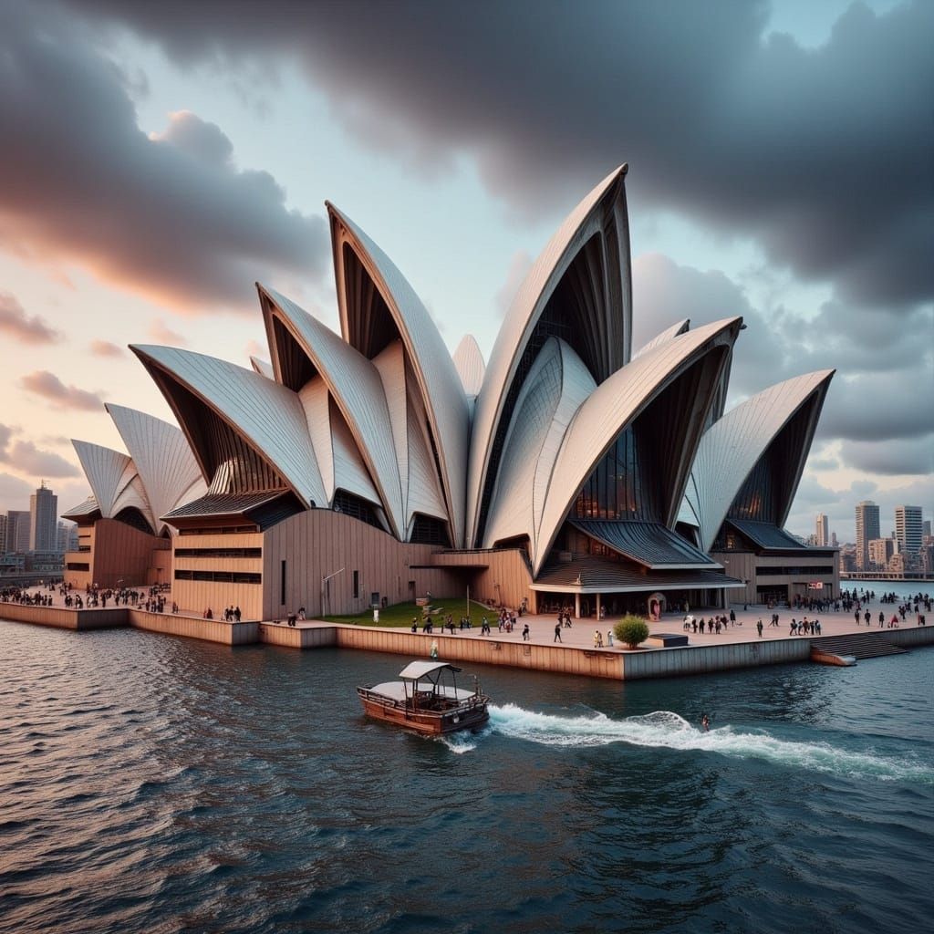 Sydney Opera House in Wonky Style