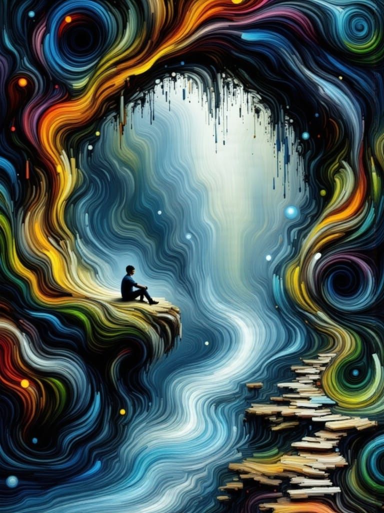 Surreal Forest Sanctuary with Twisted Trees and Bioluminesce...