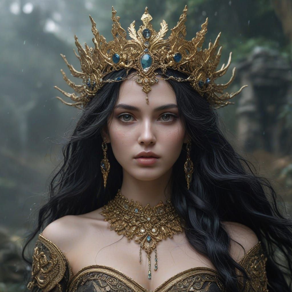 Goddess of Enchanted Ruin in Celestial Attire