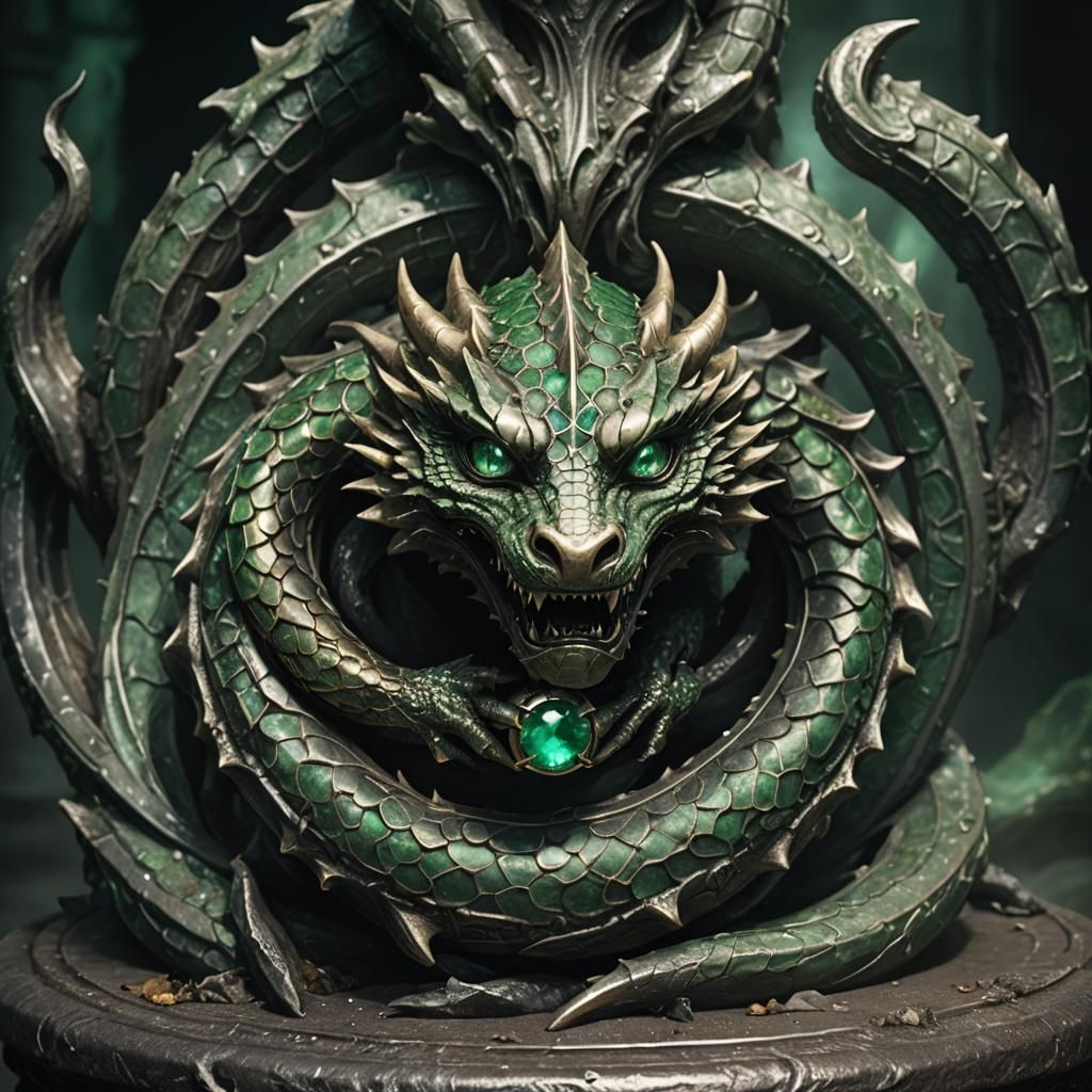 Cursed Dragon Statue