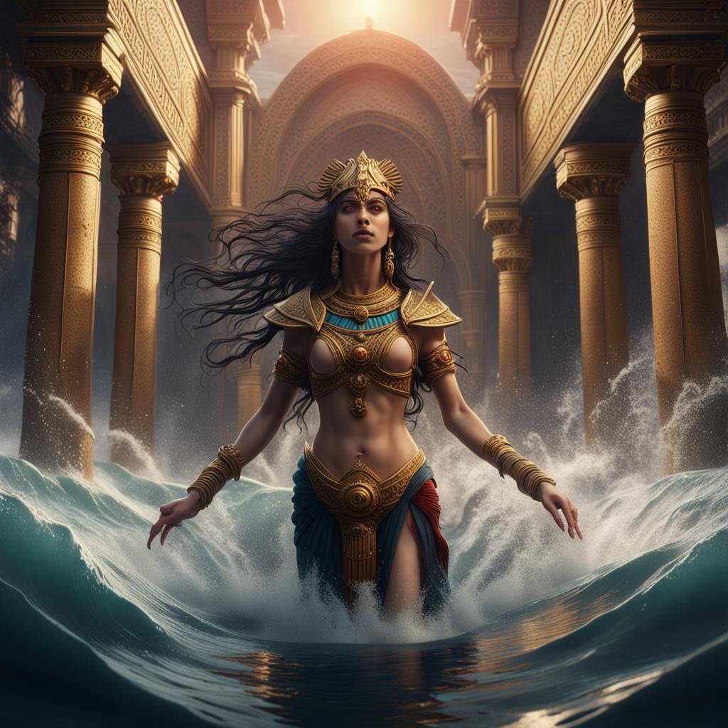 Ishtar's Revival: A Fantasy Concept Art Piece
