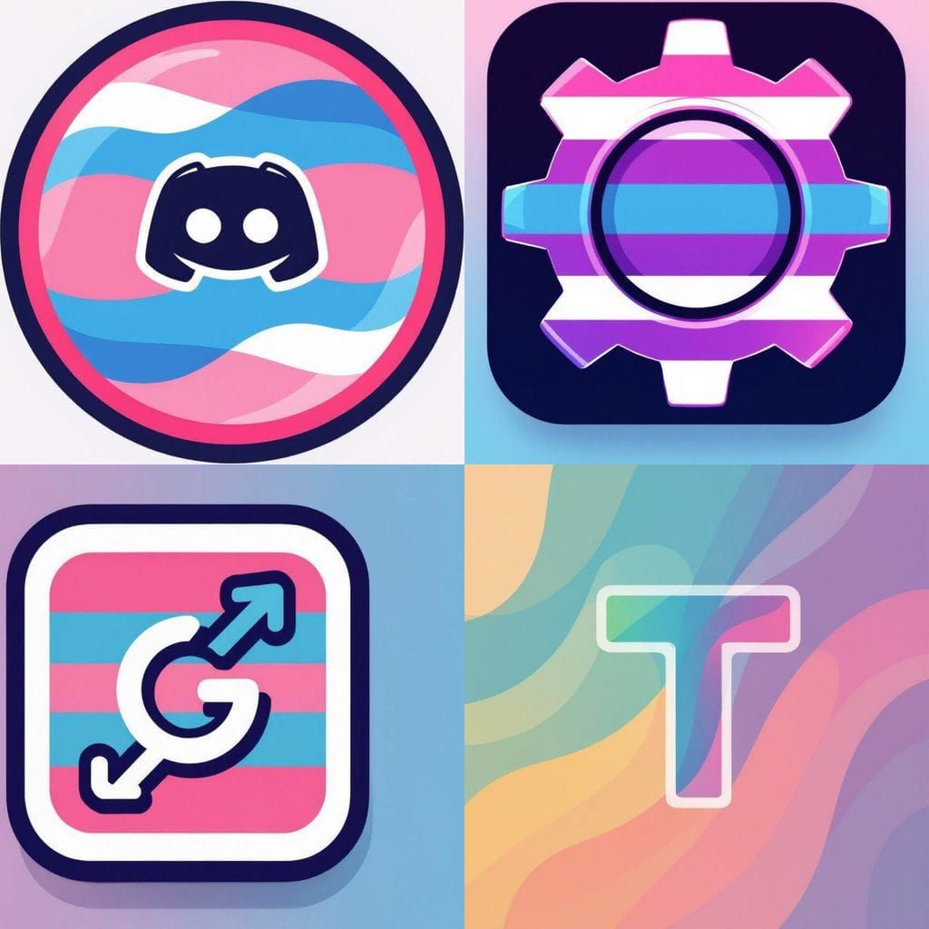 Transgender Pride Discord Icon Design