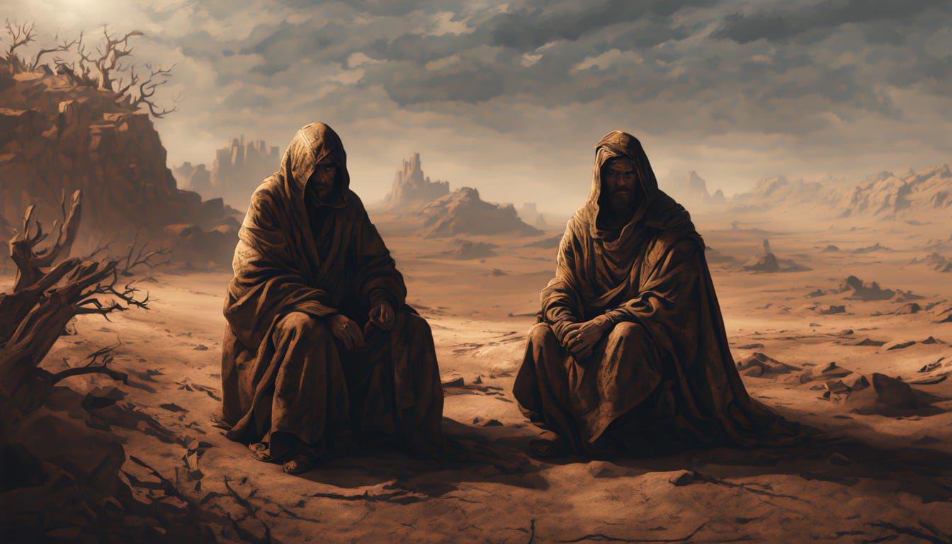 Three Men Confront Suffering Job in Ancient Middle Eastern L...