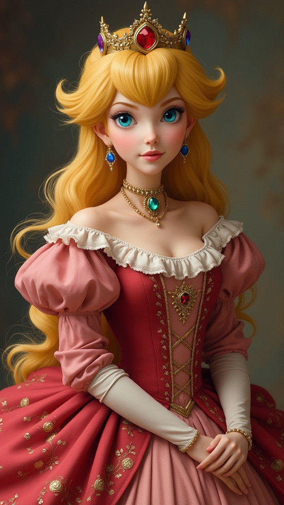 Princess Peach in Renaissance Style
