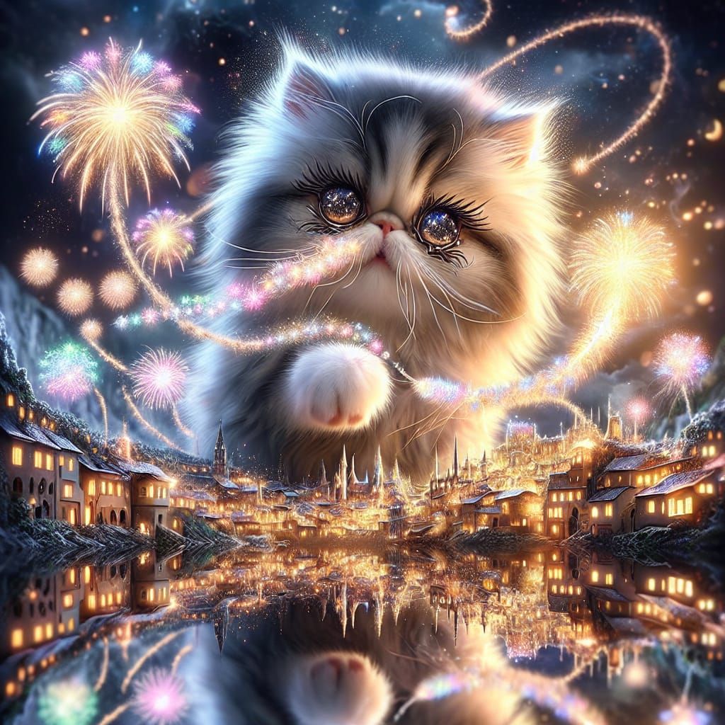 Firework Kitten