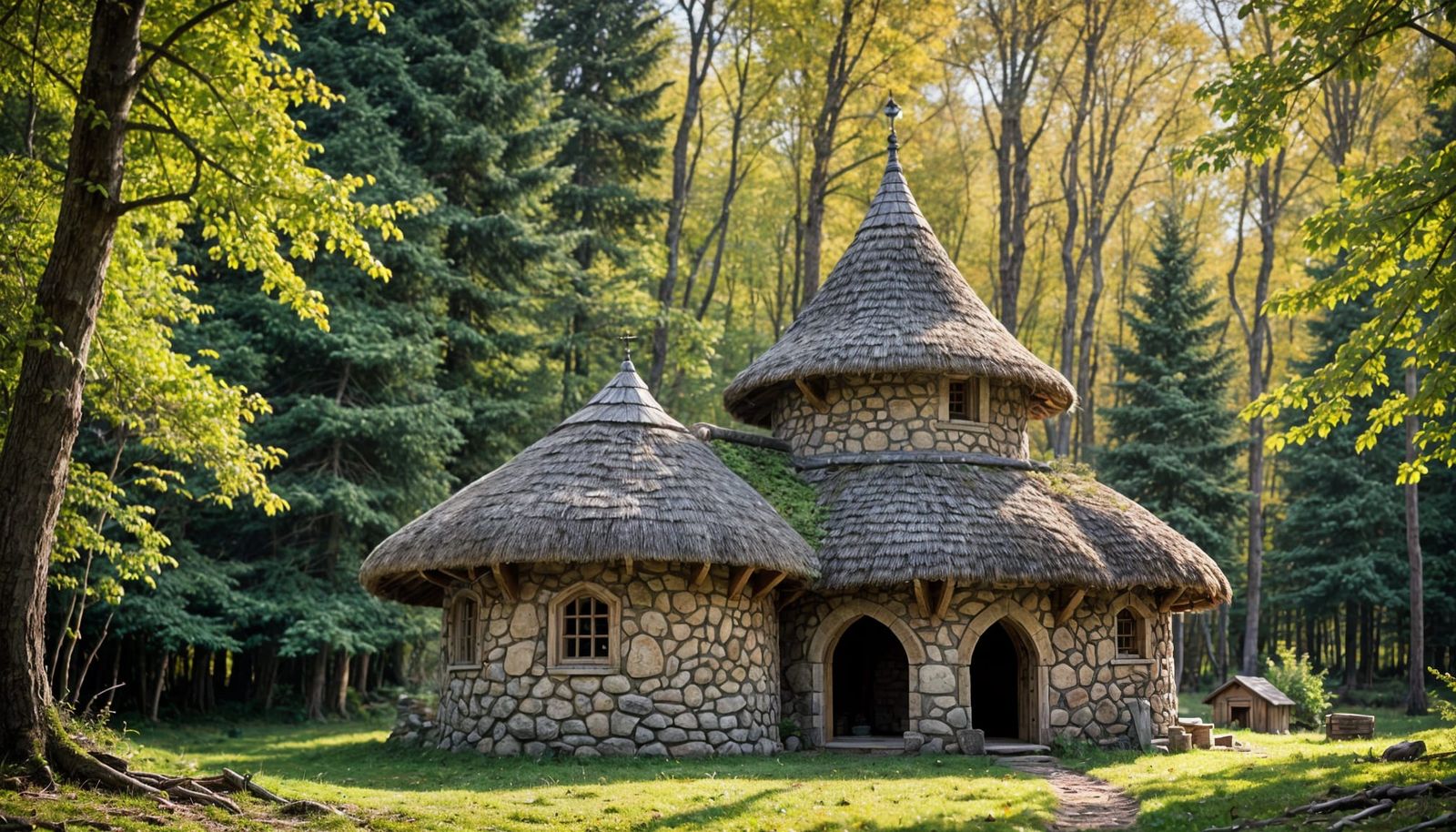 Rustic Woodland Castle in the Woods
