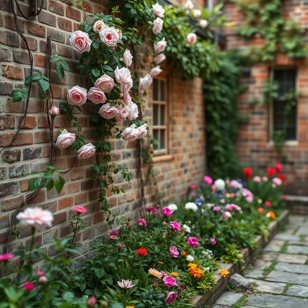 Whimsical Rustic Courtyard Garden