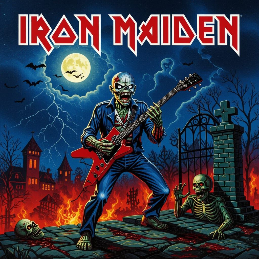 Iron Maiden Zombie Album Cover Art