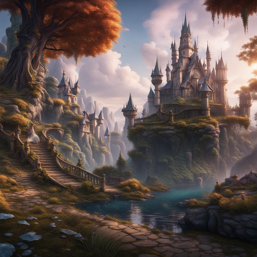Fantastical Fairy World Concept Art