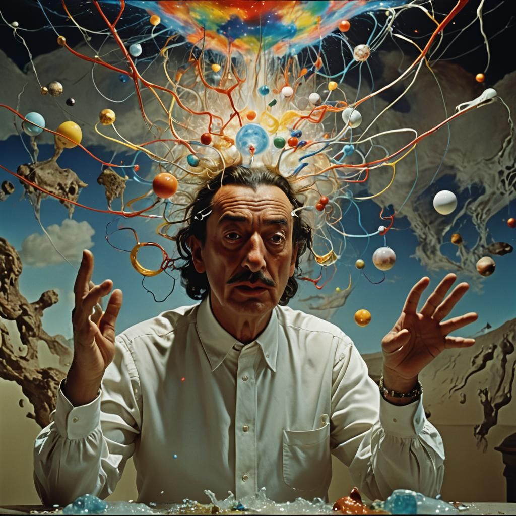 Surreal Cosmic Language Manipulation in Fauvist Style