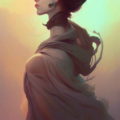 God of Pi: Woman in Ethereal Portrait