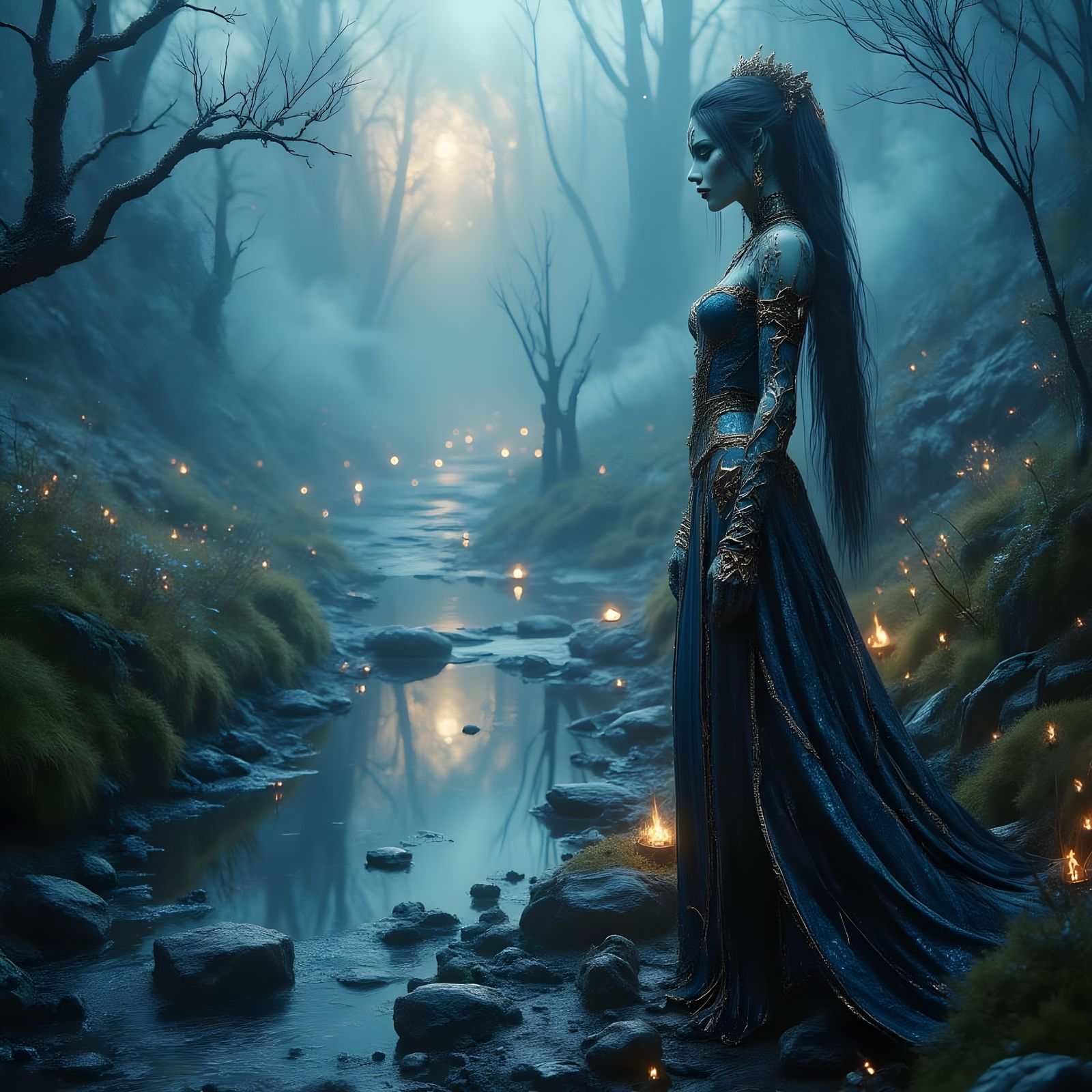 Gothic Royal Portraits in Starlight and Gilded Lore