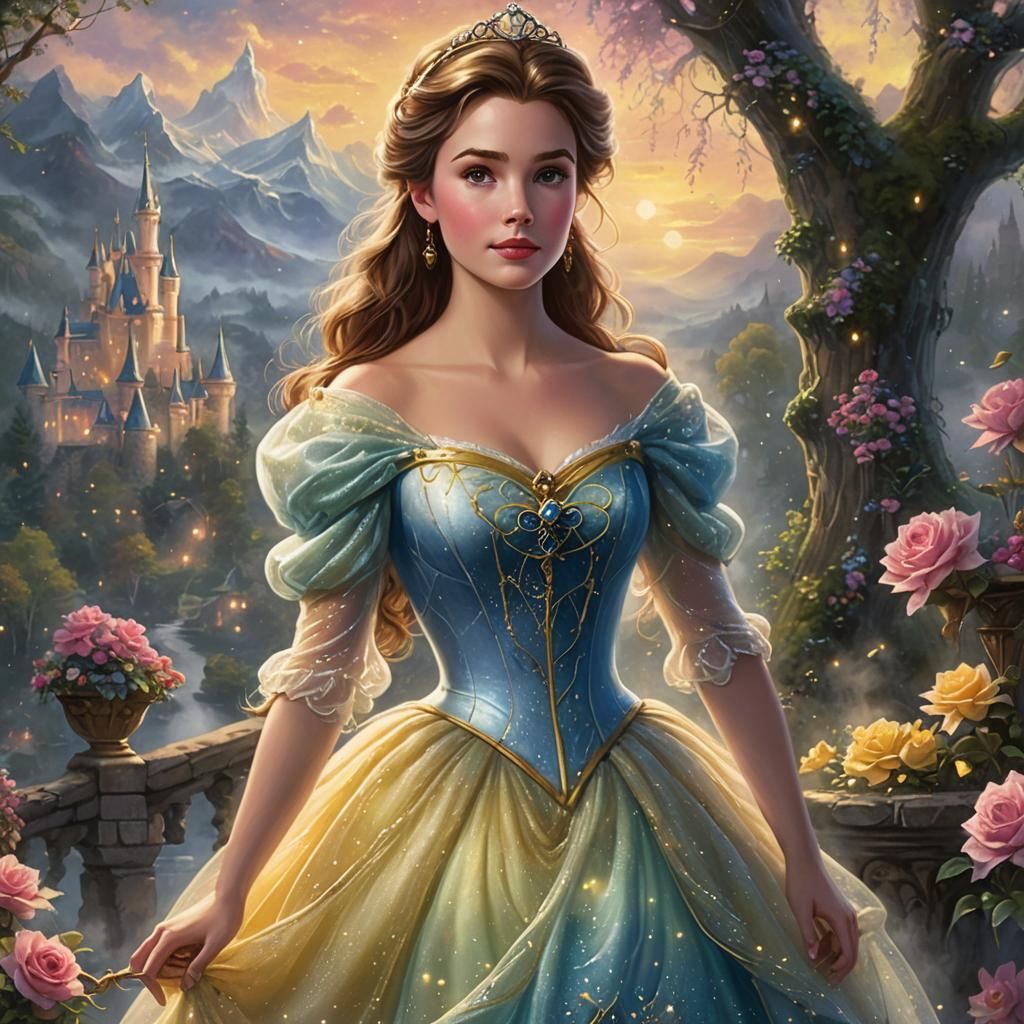 Ethereal Princess Belle as Aurora Fairytale