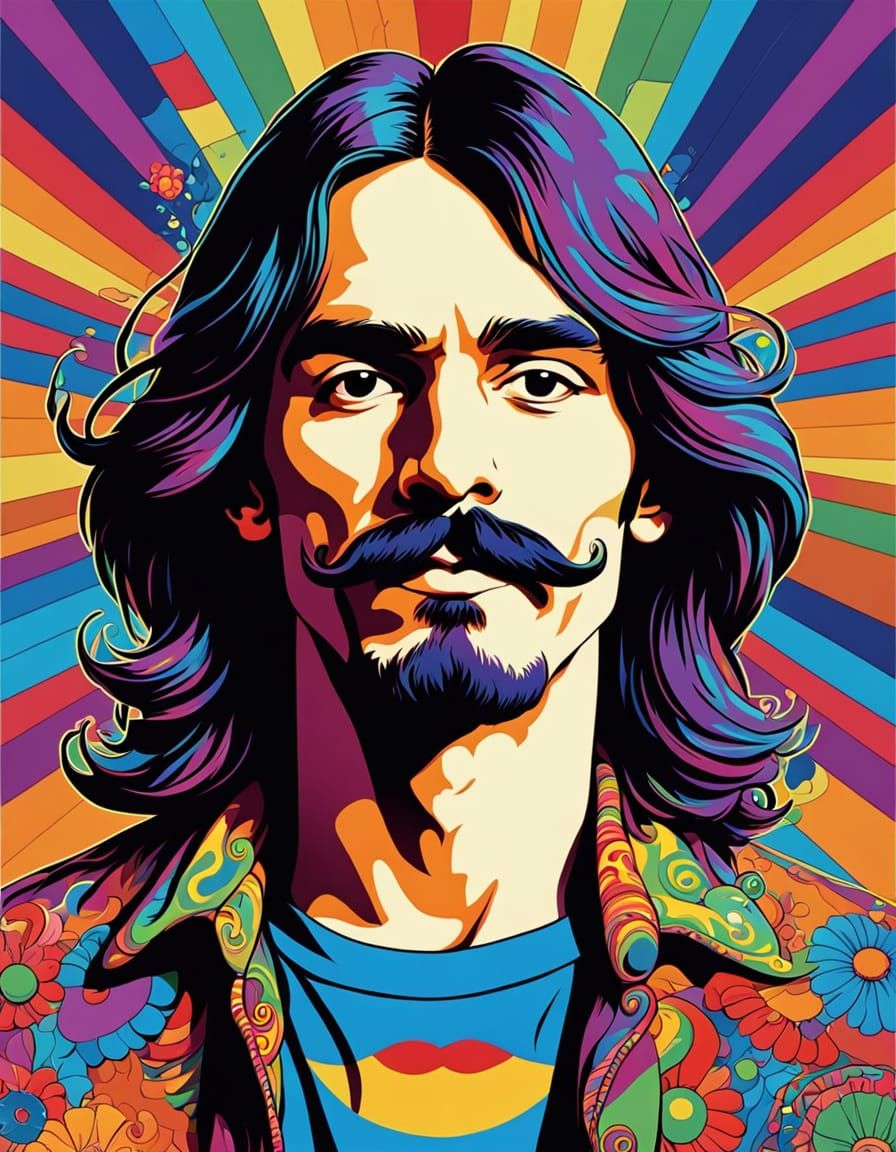 Psychedelic Pop Art Album Cover