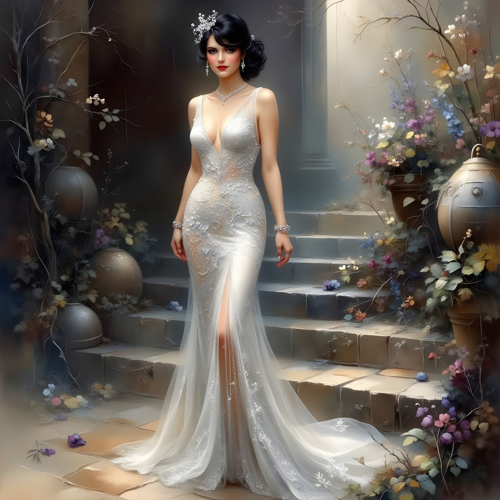 Whispers of Petals and Lace