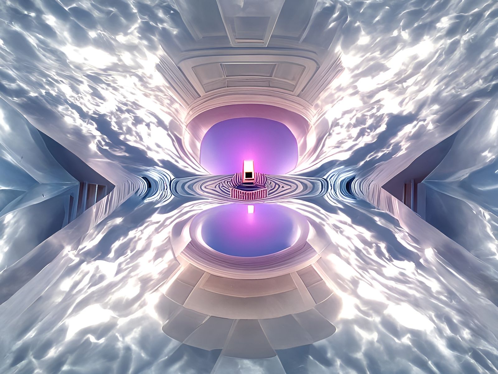 Luminal Recursion: A Surreal Digital Illustration