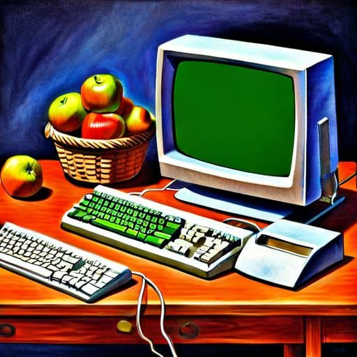 Apple II Overflow: Vintage Ad in Hyperrealism
