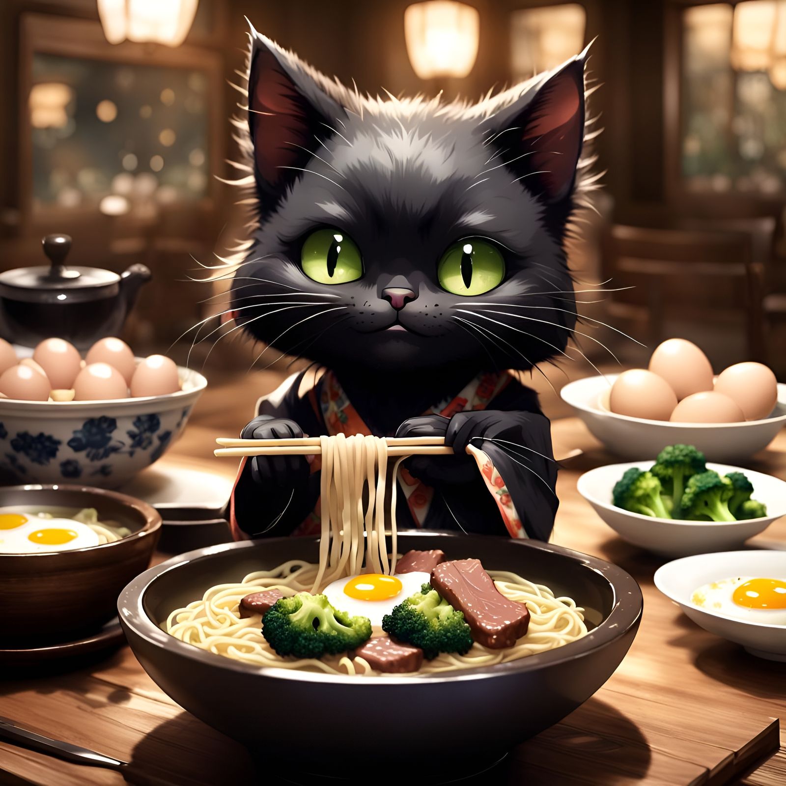 The Ramen adventures of Noodle the Cat