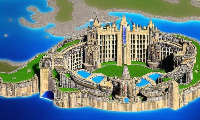 Detailed AI Rendering of Atlantis