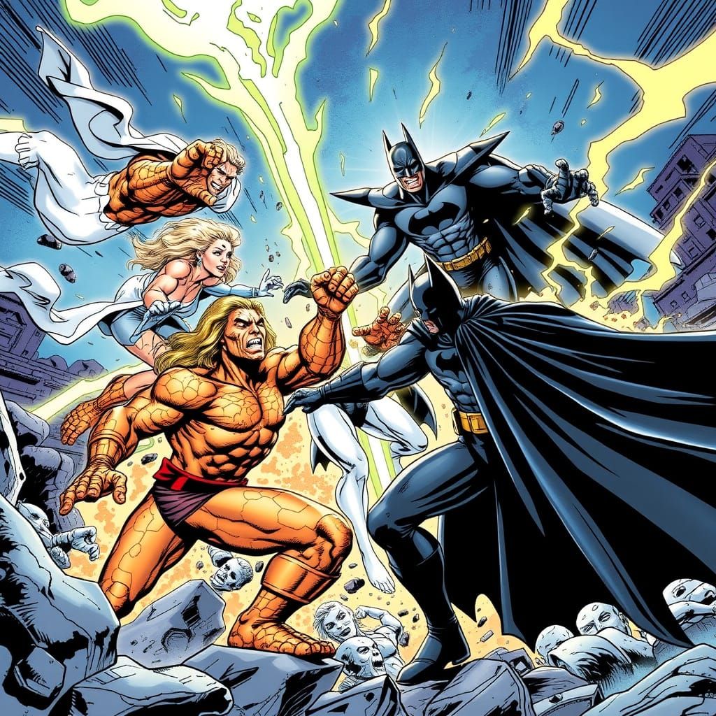 Test of the Fantastic Four with Silver Surfer and Galactus V...