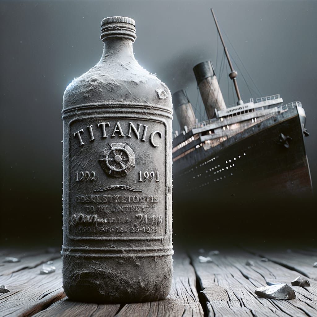 Titanic Water Bottle: Salvaged Relic from the Deep