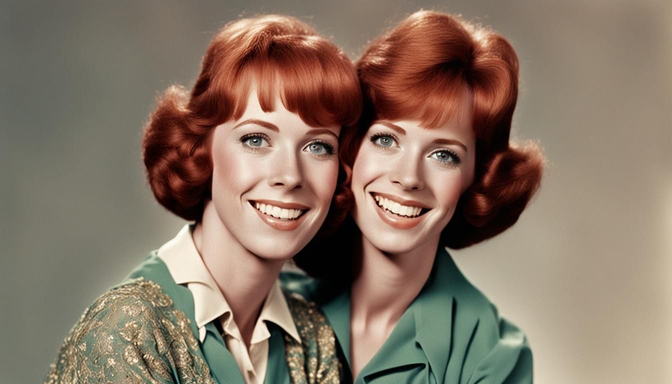 Young Carol Burnett Portrait with Red Hair
