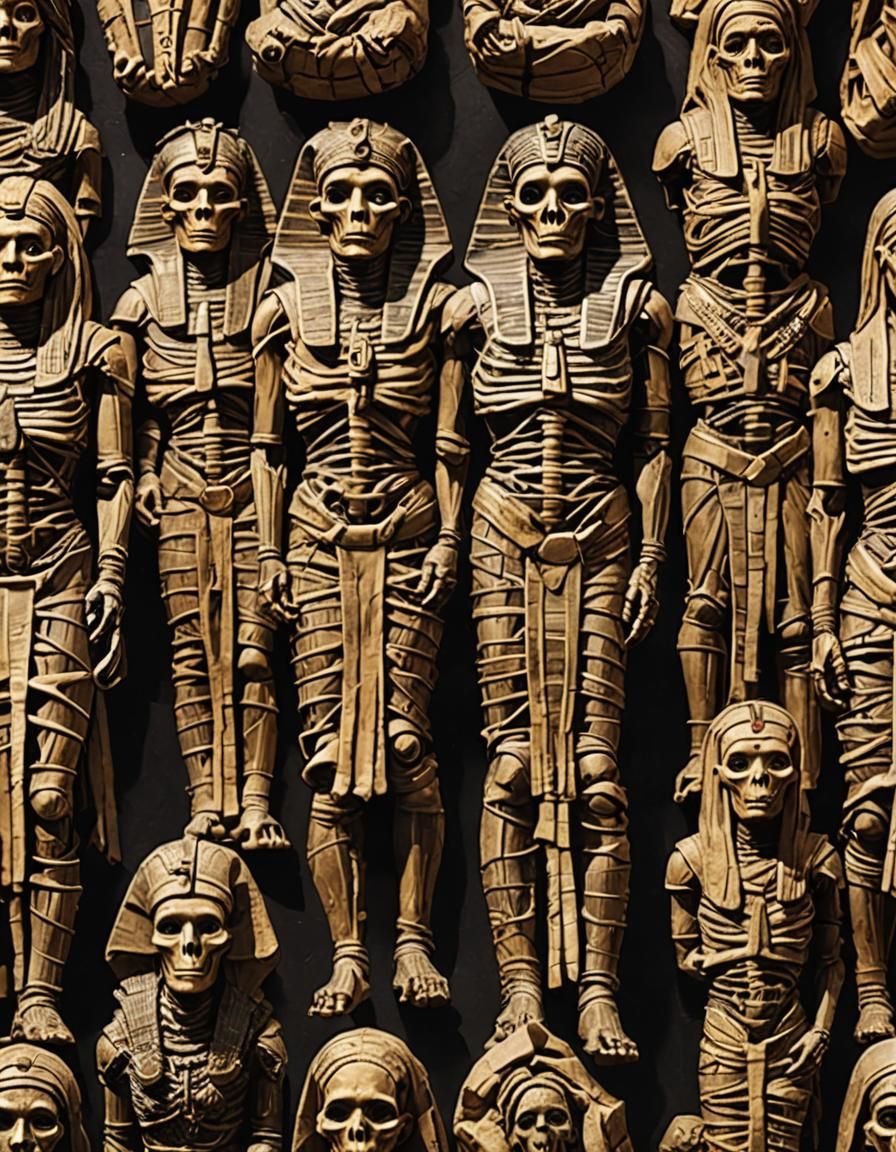 AI Generated Image of Egyptian Mummies