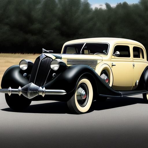 Streamline Moderne 1935 Phantom Corsair Inspired Car