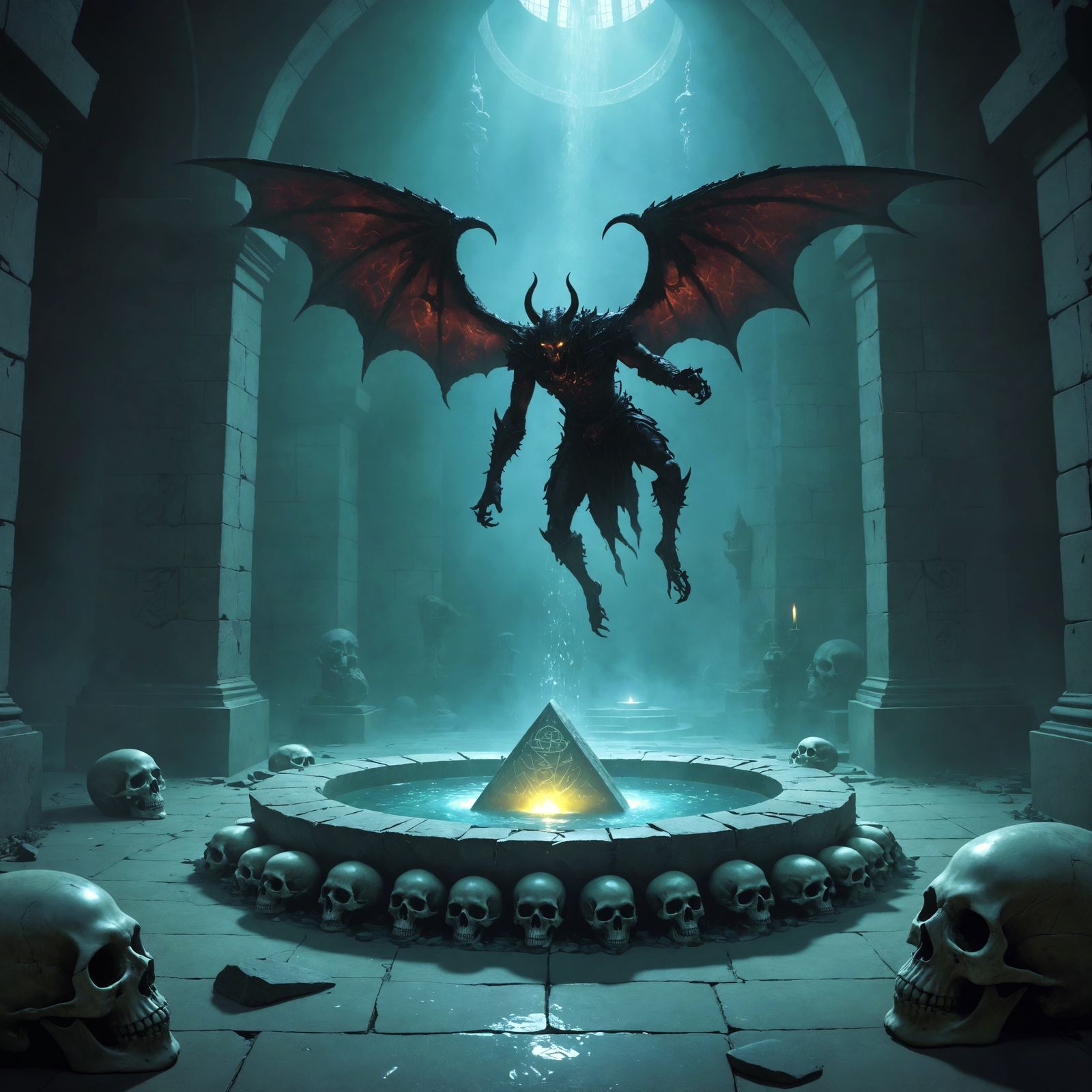 Erylium Summons a Sinspawn in Dark Cathedral