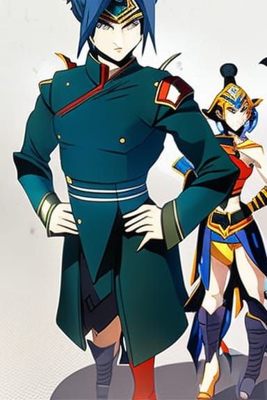 Fire Elemental Woman in Comic Book Style